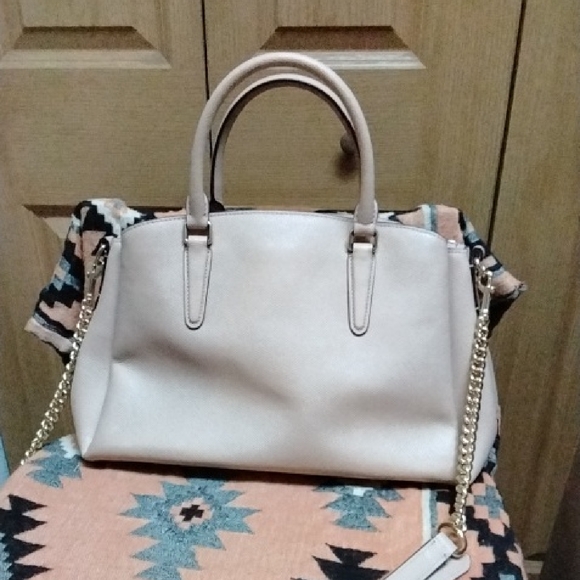 Coach Beige "Sage" Leather Carry All Satchel - Picture 11 of 14